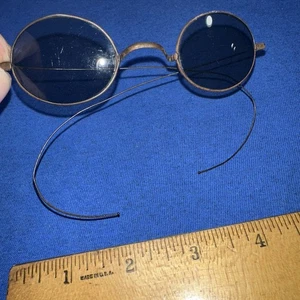 Occhiali da sole John Lennon stile bordo filo vecchi arrugginiti unici - Foto 1 di 15