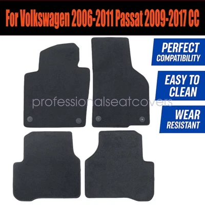 Alfombrillas alfombrillas delanteras-traseras de terciopelo para Volkswagen 2006-2011 Passat 2009-2017 CC Foto 1 de 4