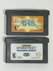 Konami Arcade Advanced + Midway’s Greatest Hits Nintendo GBA Authentic Cart Lot - Picture 1 of 3