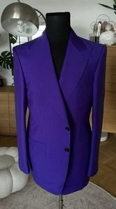 Tom Ford peak lapel suit purple Mohair And Wool , Size US 44 EU 54 RRP 6.999$ - Picture 1 of 11