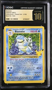 CGC Prístino 10 Pokémon Blastoise 2/102 Celebraciones: Colección Clásica Holo - Imagen 1 de 2