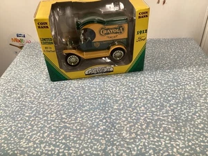 Gearbox Toys Crayola 1912 Ford Delivery Car Coin Bank Ltd Ed 1998 Collectibles - Picture 1 of 11