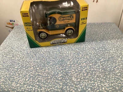 Gearbox Toys Crayola 1912 Ford Delivery Car Coin Bank Ltd Ed 1998 Collectibles - Image 1 of 4