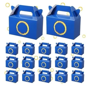 25 NUEVOS AFFROLLING ERIZO FIESTA FAVOR CAJAS DE PAPEL ANILLO DORADO 6x3x3.5" con MANGO - Imagen 1 de 6