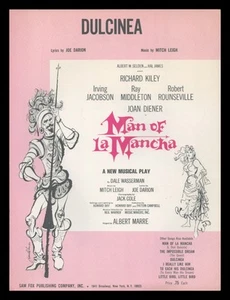 MAN OF LA MANCHA 1965 Dulcinea RICHARD KILEY Show Vintage Sheet Music - Picture 1 of 1