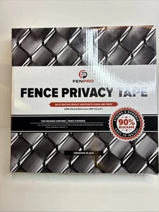 Fenpro Chain Link Fence Privacy Tape 250ft Obsidian Black New - Picture 1 of 7