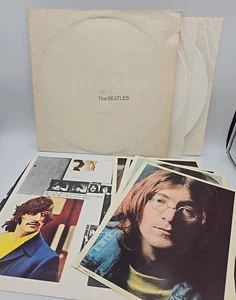 THE BEATLES WHITE ALBUM 2xLP WHITE COLOR VINYL SEBX-11841 COMPLETE Poster Photos - Picture 1 of 22