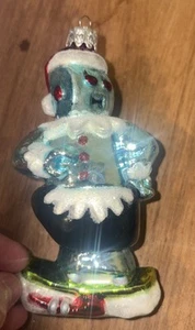 Adorno de Navidad de vidrio soplado Kurt Adler “Jetsons” Rosie the Maid raro - Imagen 1 de 3