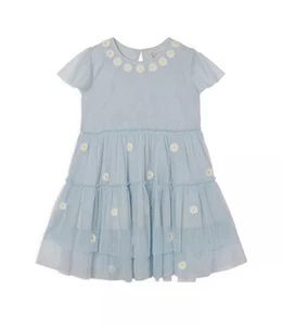 Stella McCartney Girls' Embroidered Daisy Tulle Dress - Size 8 - Picture 1 of 4