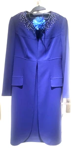 Berkertex MOB Bräutigam Kleid und Mantel mit Corsage/Fascinator Größe UK 12 - Bild 1 von 17