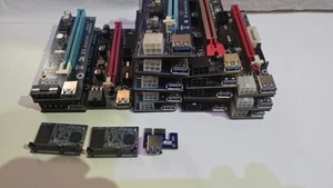Lot de risers PCle avec câbles USB - Photo 1/7