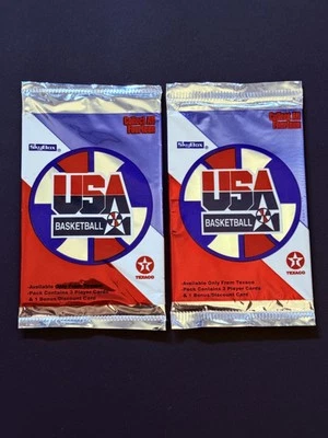 1996 Skybox 德士古美国篮球未开封装-2 包 — 第 1/2 张图片