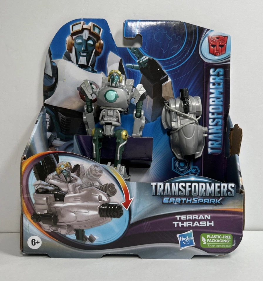 Transformers EarthSpark Animated Warrior Terran Thrash Figure Hasbro