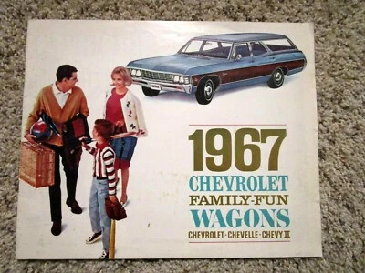 1967 Chevrolet Wagons Impala & More GM Original Dealer New Car Showroom Brochure - Image 1 of 4