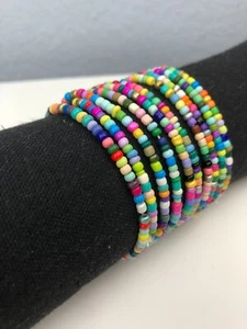 Boho Armbänder bunte Perlen (3er Pack) NEU - Bild 1 von 3