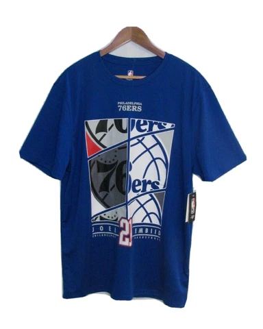 Philadelphia 76ers Mens Medium Shirt Joel Embiid Sixers Blue A12 Cover