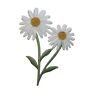 ID 6075 Lace Daisy Flower Patch 3D Bloom Garden Embroidered Iron On Applique 