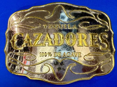 TEQUILA CAZADORES 100% DE AGAVE HUGE Advertisement Promotional Belt Buckle — 第 1/4 张图片