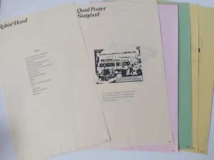 Disney Buena Vista Robin Hood Internal UK Marketing Campaign 1973 Documents - Foto 1 di 9