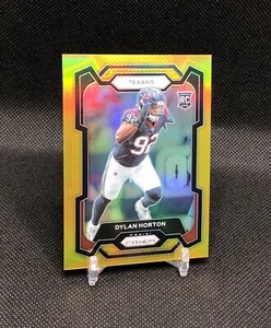 2023 Prizm Dylan Horton /10 TRUE GOLD PRIZM SSP Rookie Card No. 340 TEXANS ๐๐ - Picture 1 of 20