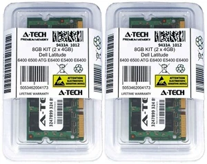 8GB 2x 4GB PC2-6400 Memory RAM for DELL LATITUDE 6400 6500 ATG E5400 E6400 E6500 - Picture 1 of 2