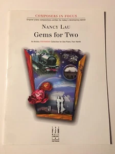FJH Sheet Music - Gems for Two - Composers in Focus by Nancy Lau FF1750 Piano - Picture 1 of 3