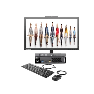 Lenovo ThinkCentre AIO PC with FHD VoIP Monitor, Builtin Web/DVD/SPK, Windows10 - Picture 1 of 1