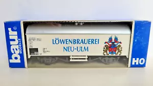 HO scale BAUR trains by ROCO Lowenbrauerei Neu-Ulm beer car - Picture 1 of 7