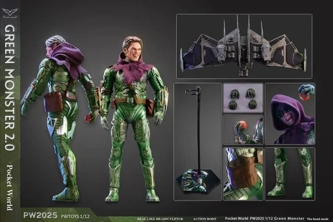 Preorder PWTOYS PW2025 1/12 Spider-Man Norman Osborn Green Goblin Action Figure Cover