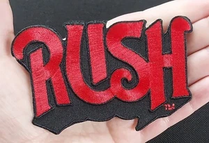 Licensed Embroidered Music CLASSIC ROCK Band PATCH ~ RUSH Red Logo - Picture 1 of 6