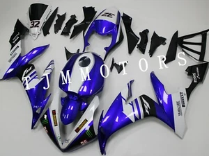For 04-06 YZF R1 Blue White Race Fairing ABS Injection Mold Bodywork Fairing Kit - Imagen 1 de 8