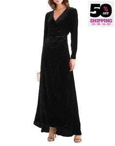 RRP€625 OLIVIA VON HALLE x DISNEY Chenille Wrap Dress Size XS-S Silk Blend Pleat - Picture 1 of 7