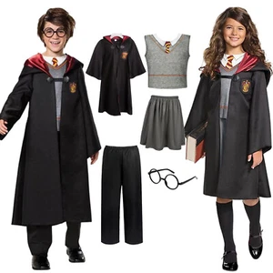 Kids Cosplay Uniform Set Fancy Costumes Harry Potter Hermione Granger Gryffindor - Picture 1 of 14
