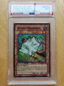 PSA 9 CP02-EN002 Nimble Momonga Super Rare Mint - Champion Pack 2 - 2007 - Bild 1 von 2