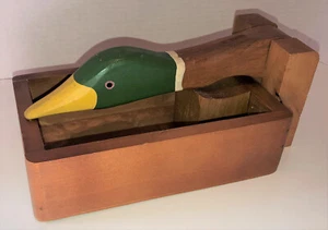 MALLARD HEAD WALNUT CRACKER Sturdy Wooden Construction Vintage Green Duck Head - Picture 1 of 9