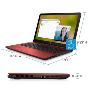 SCARLETT RED hp laptop 15.6in touchscreen W/ FL STUDIO 12 & ABLETON LIVE 10 intr - Picture 1 of 8
