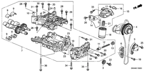 HONDA Genuine parts PUMP OIL ASSEMBLY 15100-RZA-013 For CR-V NEW From Japan - Picture 1 of 1