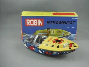 Tin Toy - Robin SteamBoat Candle Powered - Picture 1 of 3