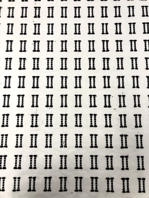 Varias yardas de telas Romo tela estampada bordada en blanco y negro Foto 1 de 4