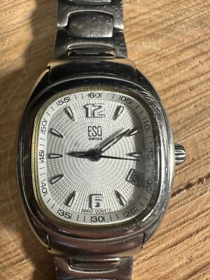 Reloj suizo ESQ para mujer tono plata - E5267 - doble cierre, funciona muy bien Foto 1 de 4