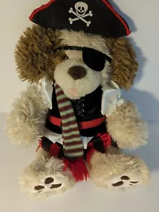 Build-A-Bear Scruffy Shaggy Dog con COSTUME PIRATA RAGAZZA TUNICA VELLUTO, GONNA, CAPPELLO - Foto 1 di 8