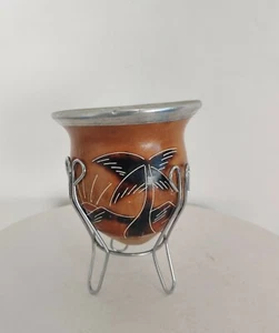 Argentina Mate Hecho a Mano Rara Única Yerba Mate Bombilla Gaucho Taza de Beber - Imagen 1 de 9