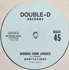 The Meditations / Dobby Dobson - Running From Jamaica / Oh So Lonely (12") (Very - Foto 1 di 3