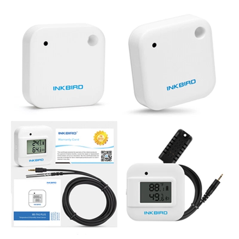 Inkbird Digitale Bluetooth Temperatur Feuchtigkeits Datenlogger Rekorder IBS-TH2 - Bild 1 von 1