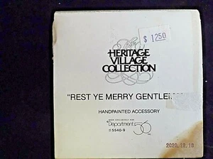 2 "Rest Ye Merry Gentleman" Heritage Village Collection Dept. 56 #55409 - Bild 1 von 4