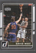 DAVID WEST  2015-16 PANINI DONRUSS ASSISTS PARALLEL CARD #125  /34