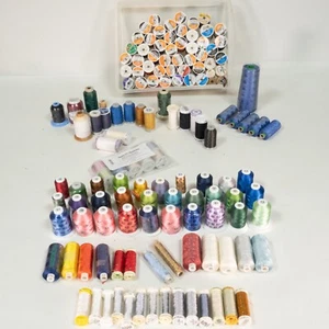 LOT 140+ THREAD SPOOLS ROBINSON-ANTON, SULKY, MADEIRA EMBROIDERY RAYON - Picture 1 of 24