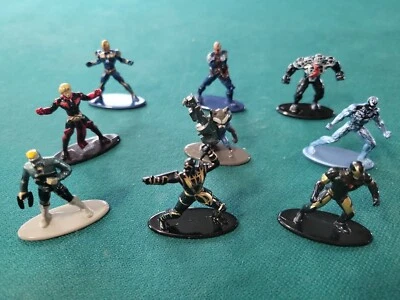 Jada Marvel  DC Nano Metalfigs Mini-Figures Die Cast Metal Lot Of 9 Venom Rocket - Image 1 of 4
