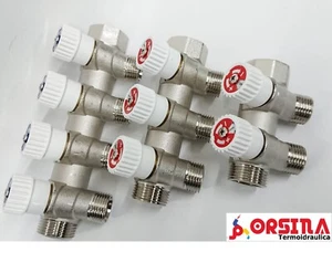 Collettore con rubinetti acqua sanitaria 3/4" x 1/2" a 2 - 3 - 4 attacchi Comisa - Foto 1 di 15