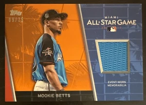 Camiseta deportiva Mookie Betts🔥2017 Topps Update All-Star Stitches reliquia #ASR-MB 25/09💥 - Imagen 1 de 2